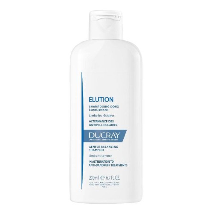Ducray Elution Shampoo Equilibrante Delicato Antiforfora, 200 ml
