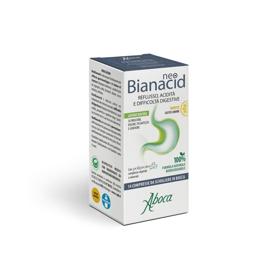 Aboca NeoBianacid Reflusso e Acidità, 14 Compresse 