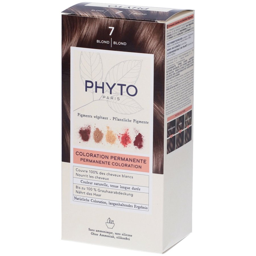 Phyto Phytocolor 7 Biondo Colorazione Permanente Per Capelli