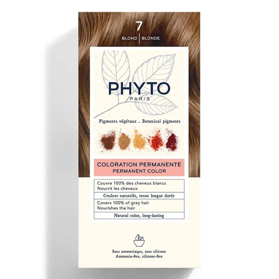 Phyto PhytoColor, Colorazione Permanente Capelli Colore 7 Biondo, 1 Kit Phyto PhytoColor, Colorazione Permanente Capelli Colore 7 Biondo, 1 Kit