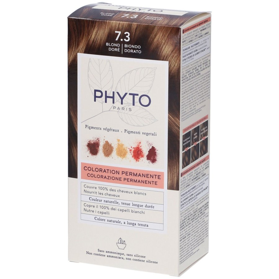 Phyto Phytocolor 7.3 Biondo Dorato Colorazione Permanente Per Capelli