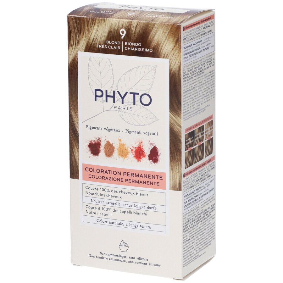 Phyto Phytocolor 9 Biondo Chiarissimo Colorazione Permanente Per Capelli