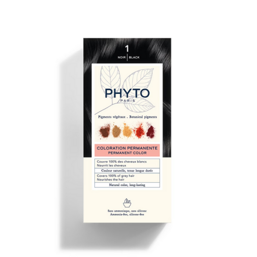 Phyto Phytocolor 1 Nero Colorazione Permanente Per Capelli - 50ml Kit