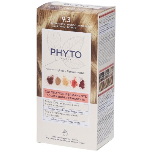 Phyto Phytocolor 9.3 Biondo Chiarissimo Dorato Colorazione Permanente Per Capelli - Phytocolor Tinta Per Capelli