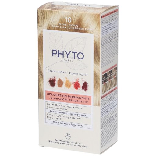 Phyto Phytocolor 10 Biondo Chiarissimo Extra Colorazione Permanente Per Capelli 