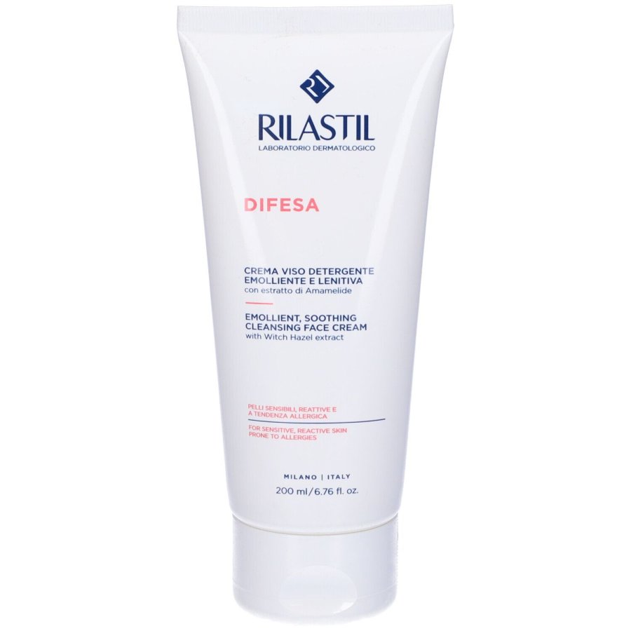 Rilastil Difesa, Detergente Crema Viso, 200 ml