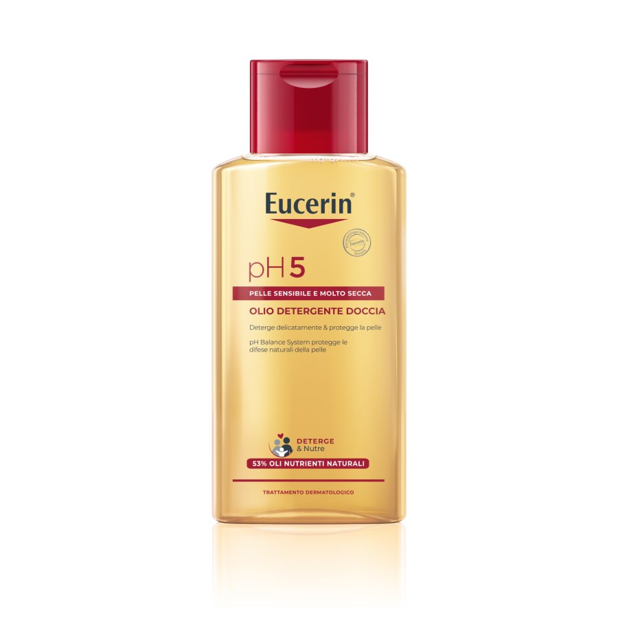 Eucerin pH5 - Olio Detergente Doccia Pelle Sensibile e Secca, 200ml