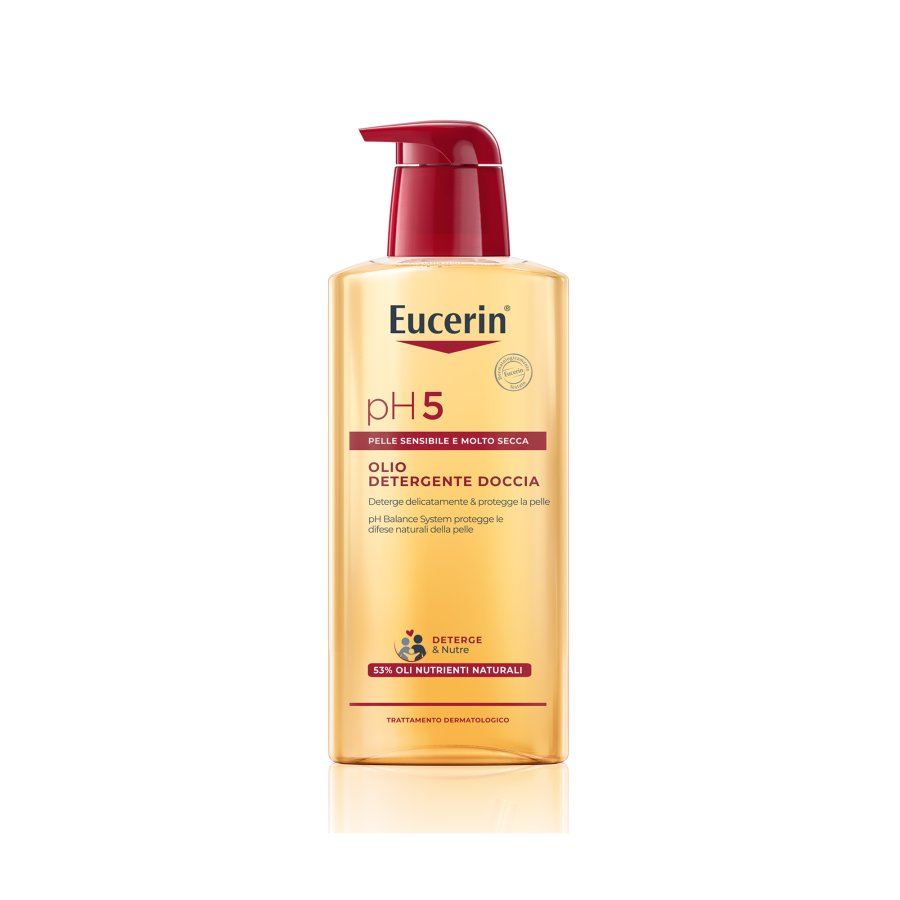 Eucerin pH5 - Olio Detergente Doccia Pelle Sensibile e Secca, 400ml