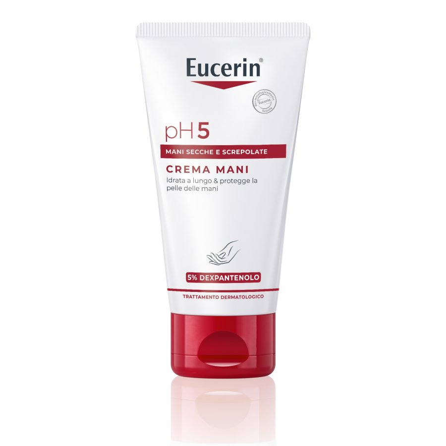 Eucerin pH5 - Crema Mani Screpolate per Pelle Secca e Sensibile, 75ml
