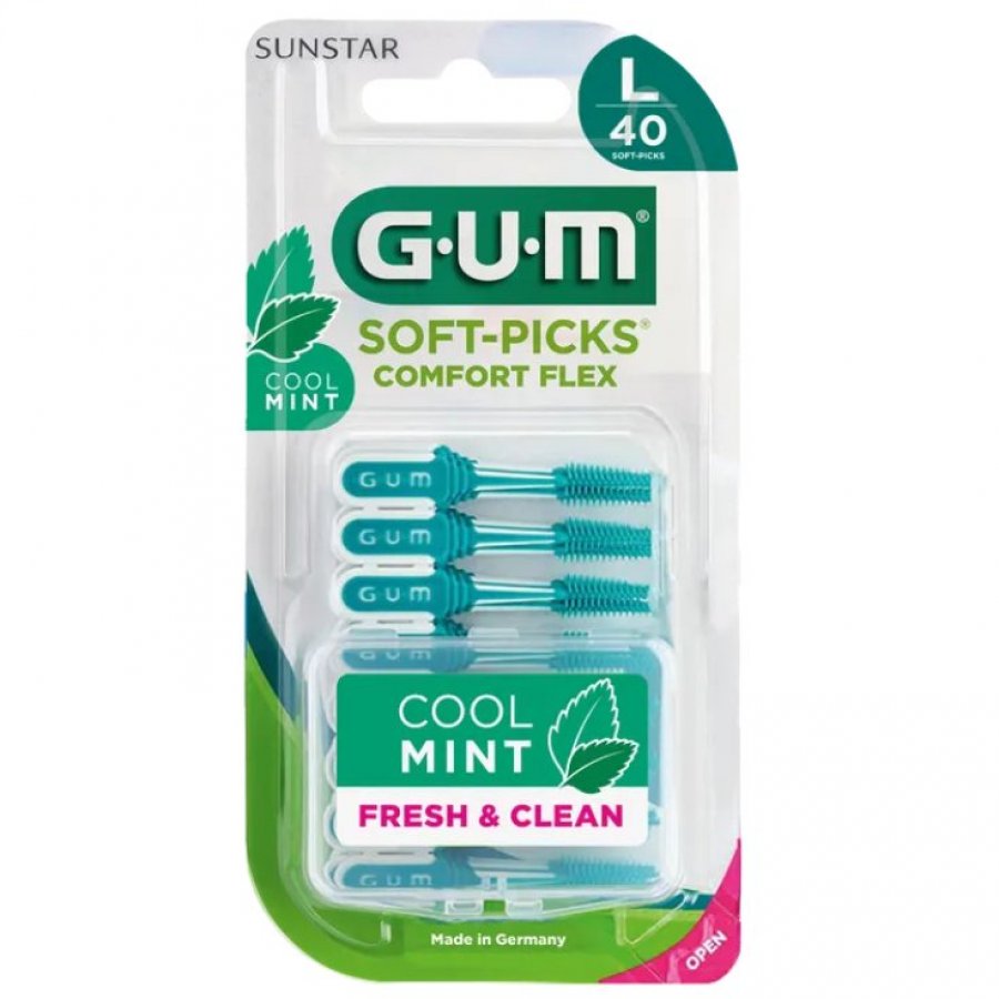 Gum Soft Pick Comfort Flex Cool Mint Small Scovolino 40 Pezzi - Pulizia e Freschezza per l'Igiene Orale