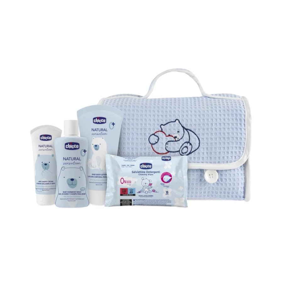 Chicco Natural Sensation Baby Cosmetic Set Azzurro