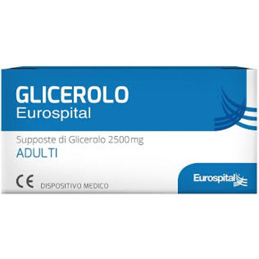 Glicerolo Eurospital Adulti 18 Supposte - Dispositivo Medico Lassativo Monouso