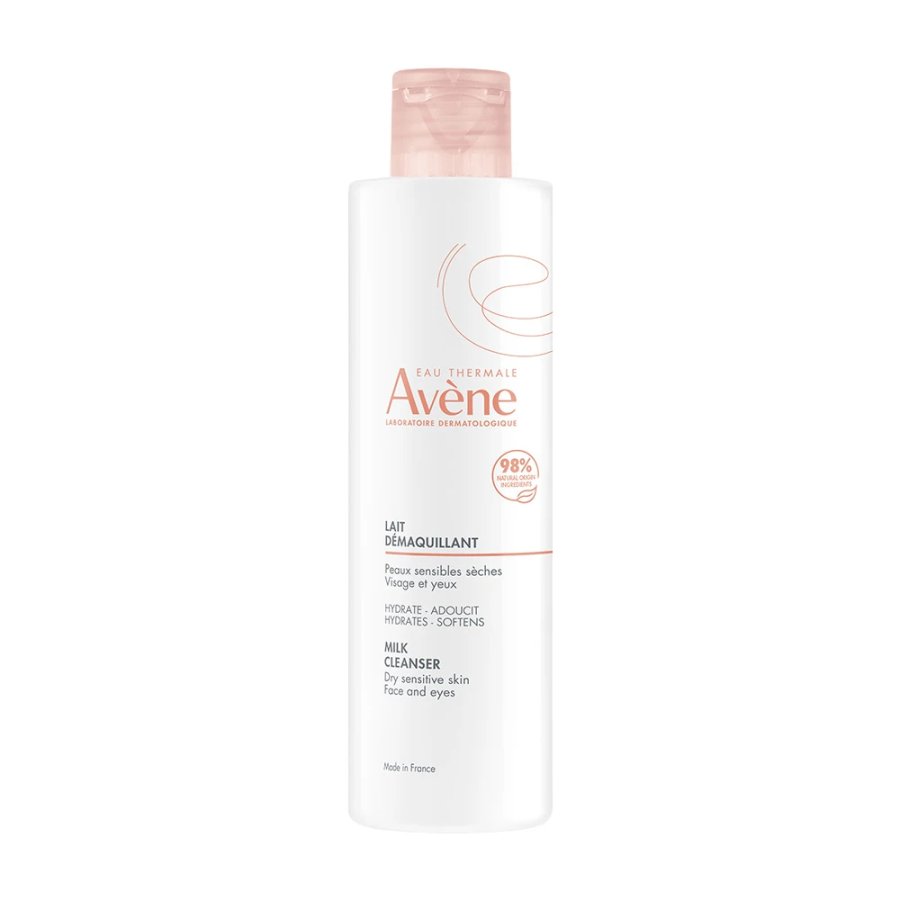 Eau Thermale Av&egrave;ne Les Essentiels Latte Detergente per Pelle Sensibile e Secca, 200 ml
