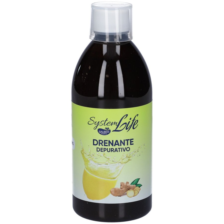 Sauber Drenante Depurativo Gusto Limone e Zenzero, 500 ml Sauber Drenante Depurativo Gusto Limone e Zenzero, 500 ml