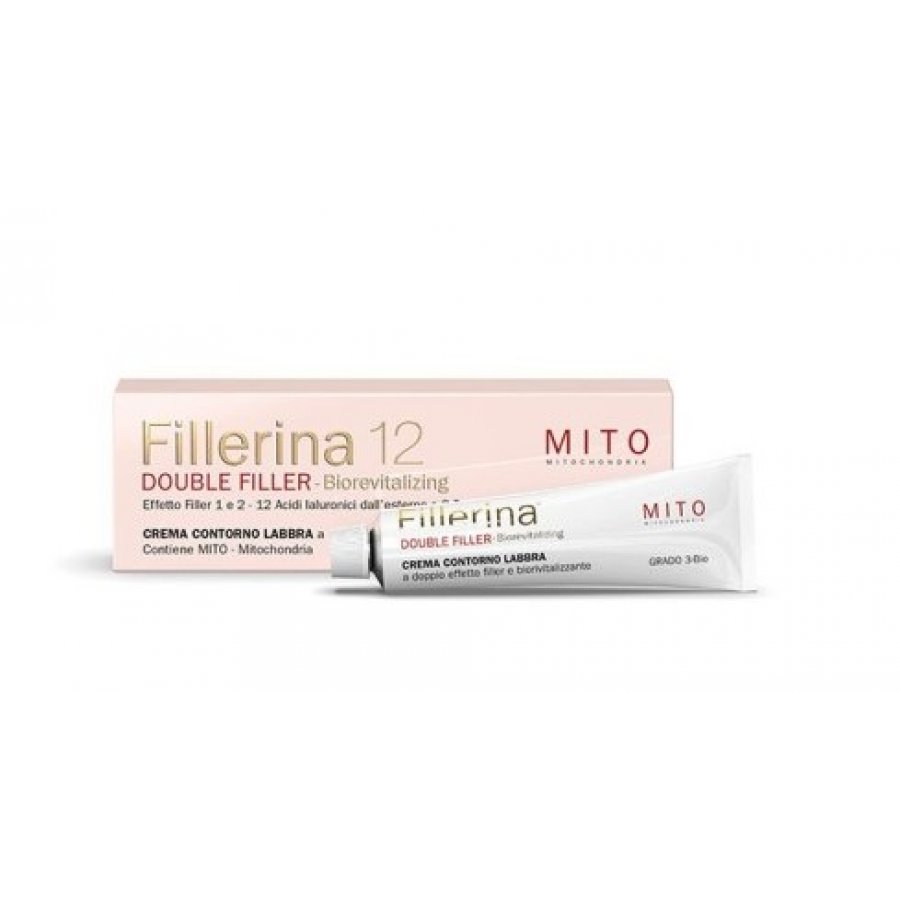 Fillerina 12 Double Filler Biorevitalizing Mito Contorno labbra Grado 4 Bio 15ml