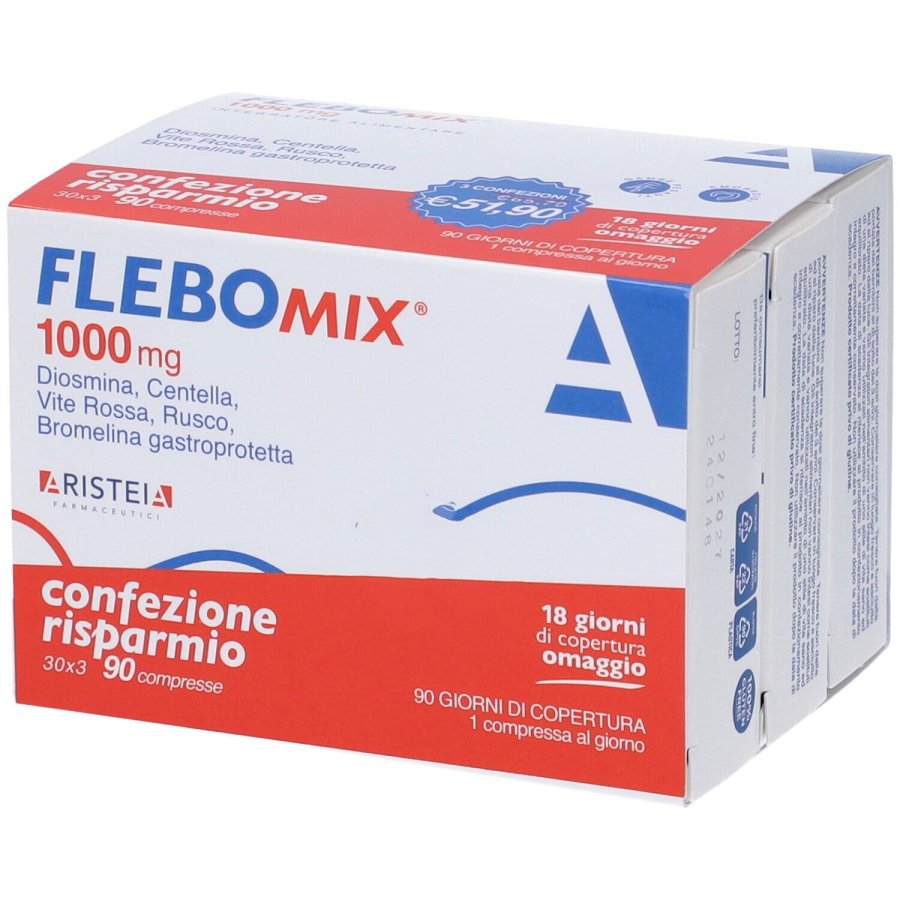 Flebomix 1000 Mg Tri-Pack, 90 Compresse 