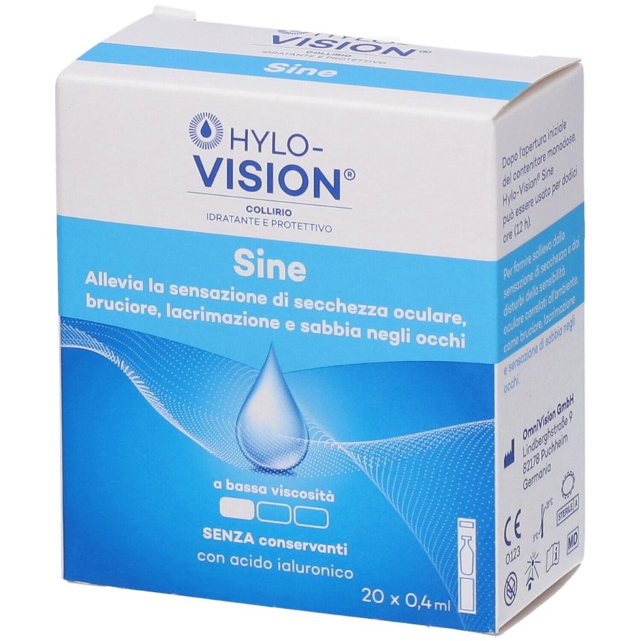 HYLO VISION sine, 20 flaconcini monodose HYLO VISION sine, 20 flaconcini monodose