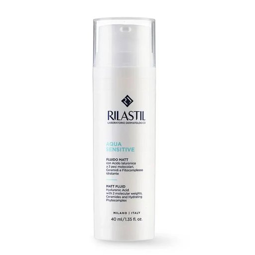 Rilastil, Aqua Sensitive Fluido Matt, 40 ml