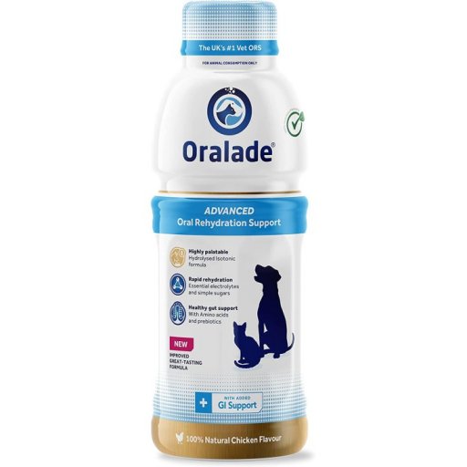 Oralade Supporto Avanzato GI+ per Cani e Gatti 500ml - Integratore per la Salute Digestiva degli Animali Domestici