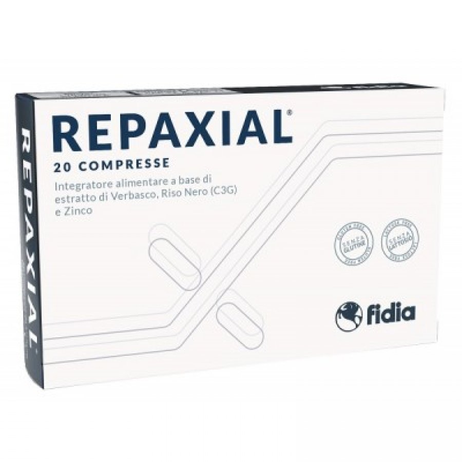 Repaxial 20 Compresse - Integratore per Retinopatia Diabetica con Verbasco, Riso Nero e Zinco
