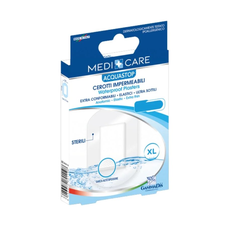 Gammadis Medicare, Acquastop Cerotti Impermeabili 10x15cm, 4 cerotti
