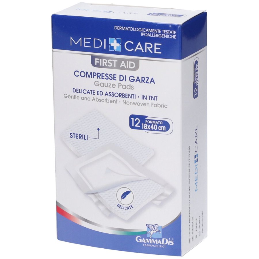 Gammadis Farmaceutici, Medicare Compresse di Garza, 12 pezzi
