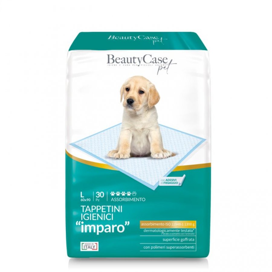 BeautyCase Tappetini Assorbenti per Cani Taglia L 30 Pezzi 60x90cm - Protezione e Igiene per Cani di Taglia Grande