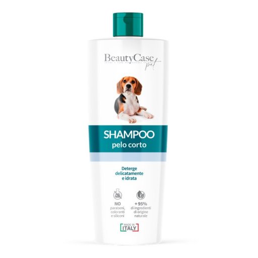 Beautycase Pet Shampoo Pelo Corto 250ml - Deterge Delicatamente e Idrata il Pelo del Tuo Animale Domestico
