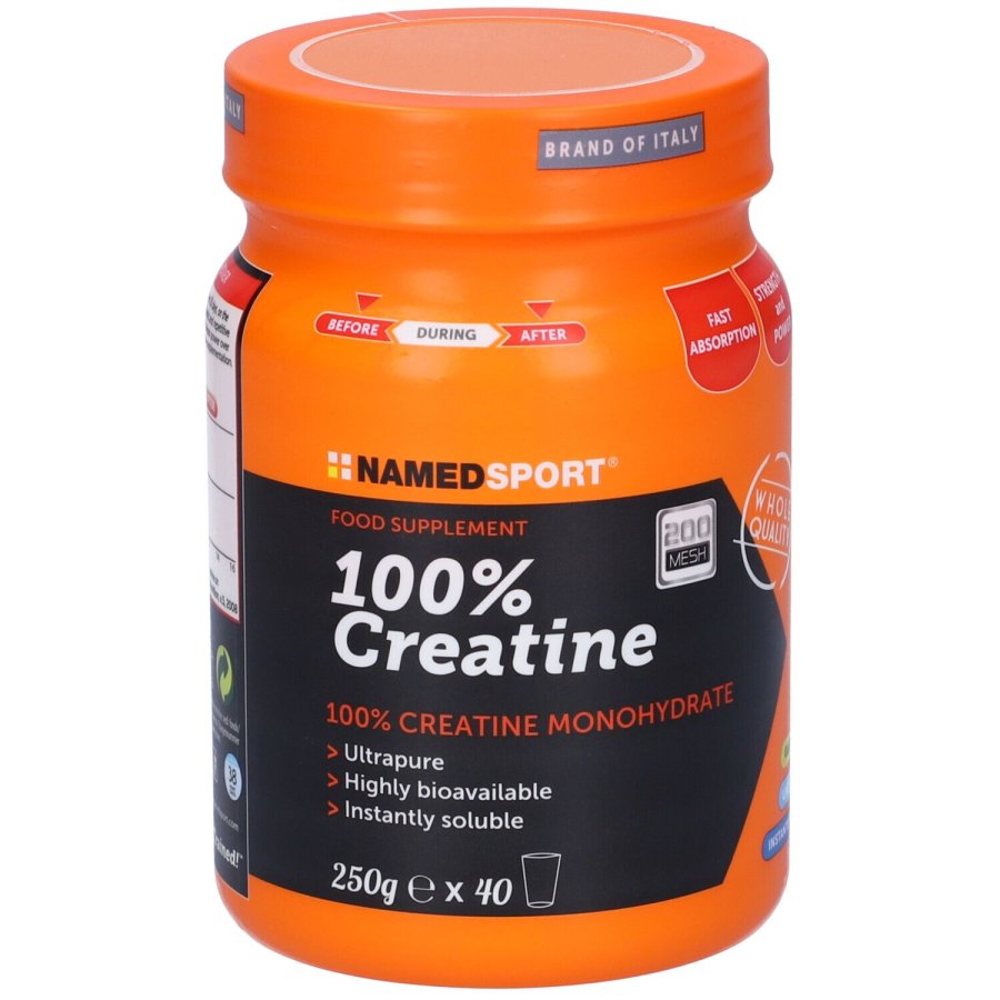 Named Sport - 100% Creatine 250g - Integratore di creatina per aumentare la performance atletica