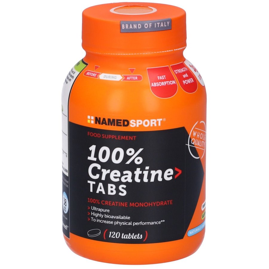 Named Sport, 100% Creatine Tabs, 120 compresse