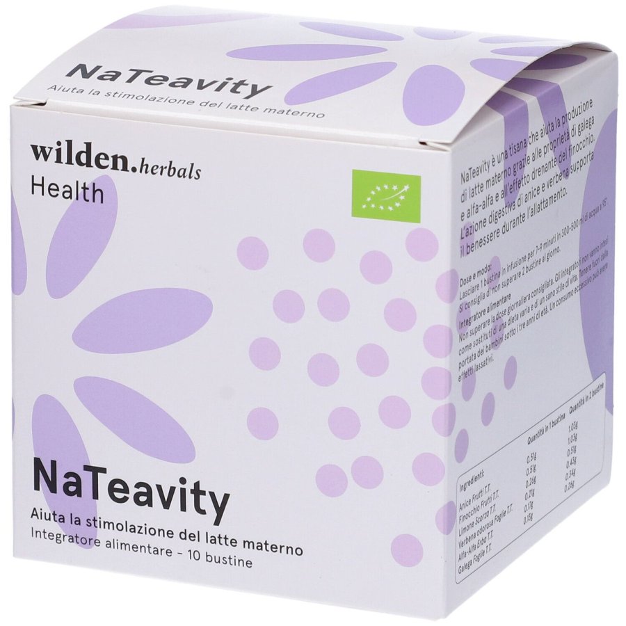 Wilden Health NaTeavity Filtri per Infusione, Integratore Alimentare per Lattazione 10 Bustine