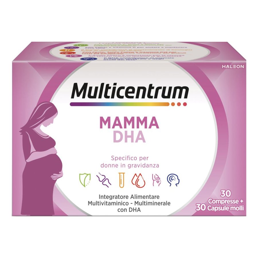 Multicentrum Mamma DHA, 30 Compresse + 30 Capsule Multicentrum Mamma DHA, 30 Compresse + 30 Capsule