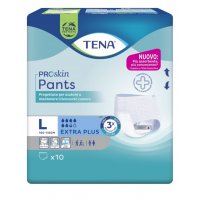 Tena Pants Plus Extraplus Taglia L 10 Pezzi - Pannolone per Incontinenza, Sicurezza e Comfort