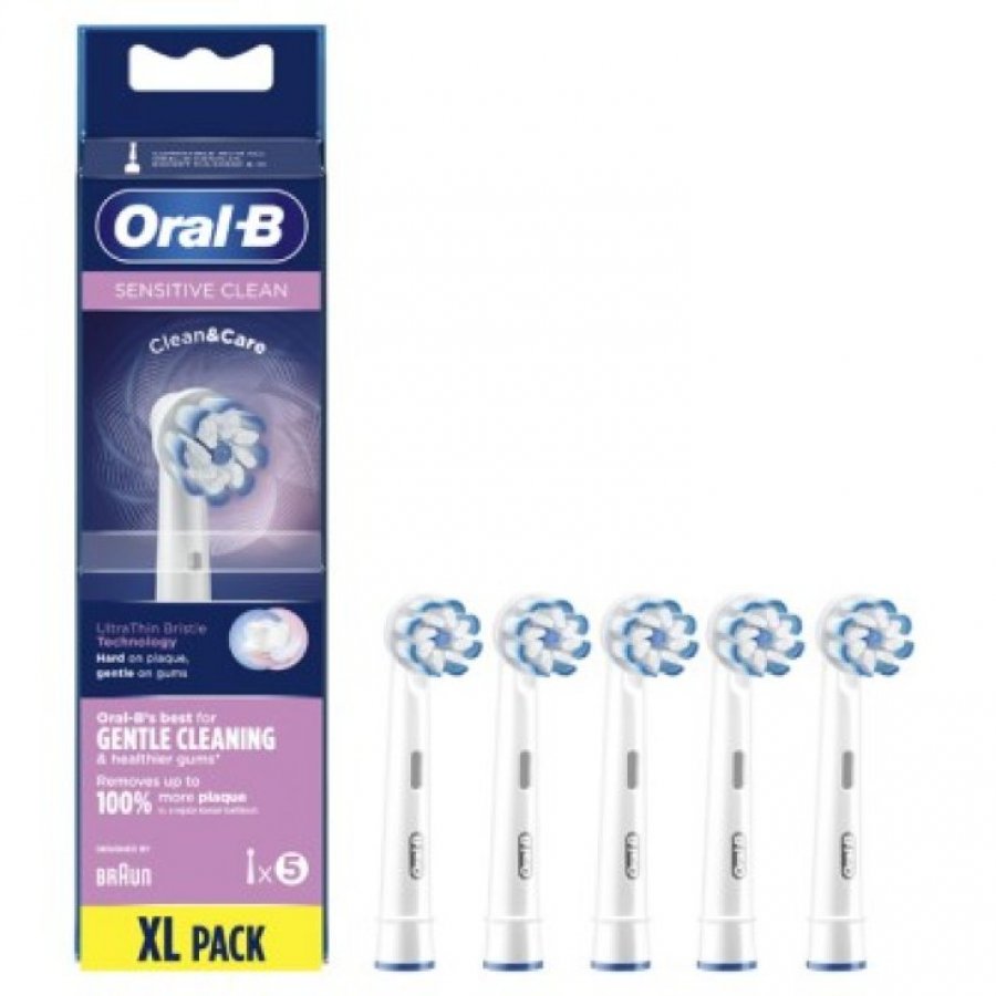Oral-B - Refill EB 60-5 Sensitive Clean 5 Testine Di Ricambio