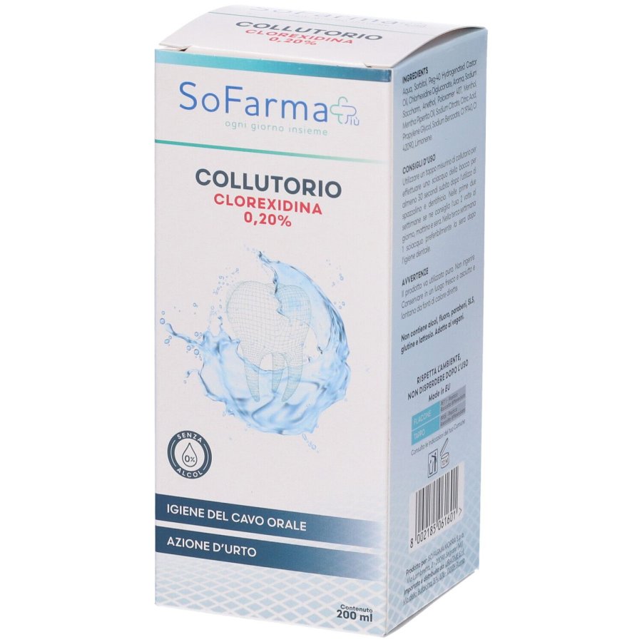 SoFarmaPiù, Collutorio Clorexidina 0,20%, 200 ml