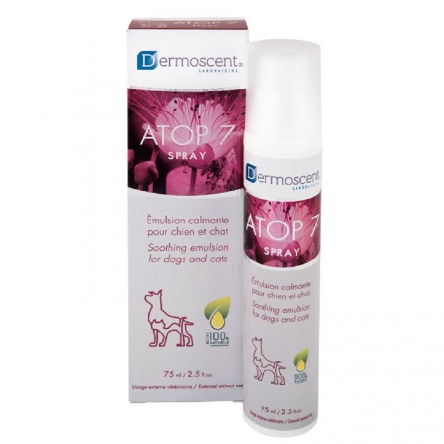 Atop 7 Hydra Spray Emulsione Calmante Per Cani e Gatti 75ml - Idratazione e Benessere per Animali
