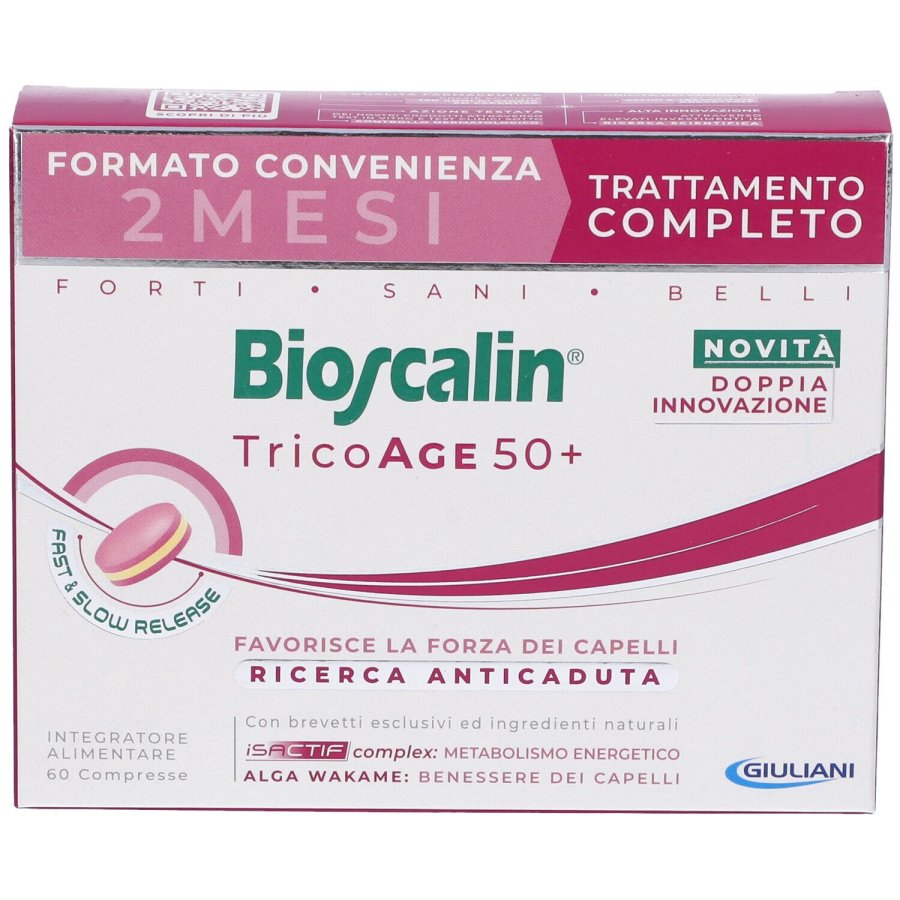 Bioscalin, Tricoage 50+, 60 compresse
