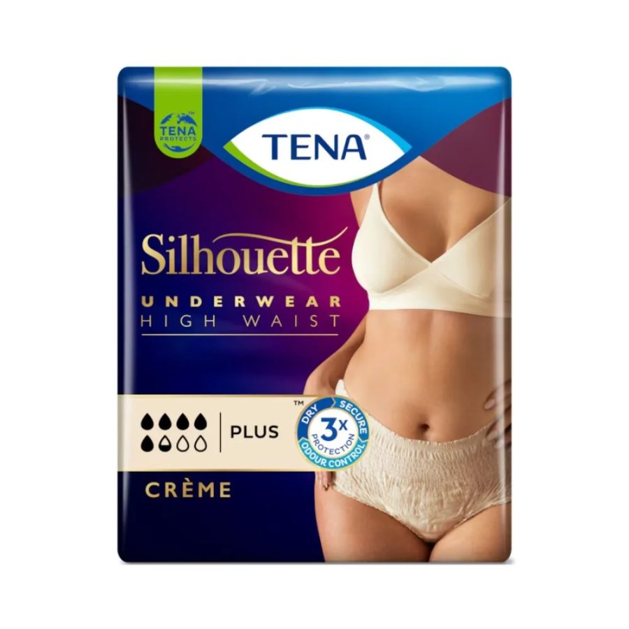 TENA Silhouette Plus Crème Vita Alta tg L, 8 Mutandine Assorbenti