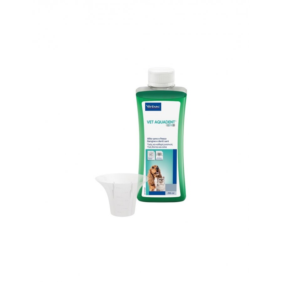Vet Aquadent Fr3sh 250ml - Igiene Orale per Cani e Gatti - Elimina il Tartaro - Alito Fresco