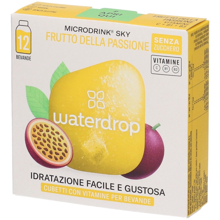 Waterdrop Microdrink Sky Frutto della Passione, 12 cubetti