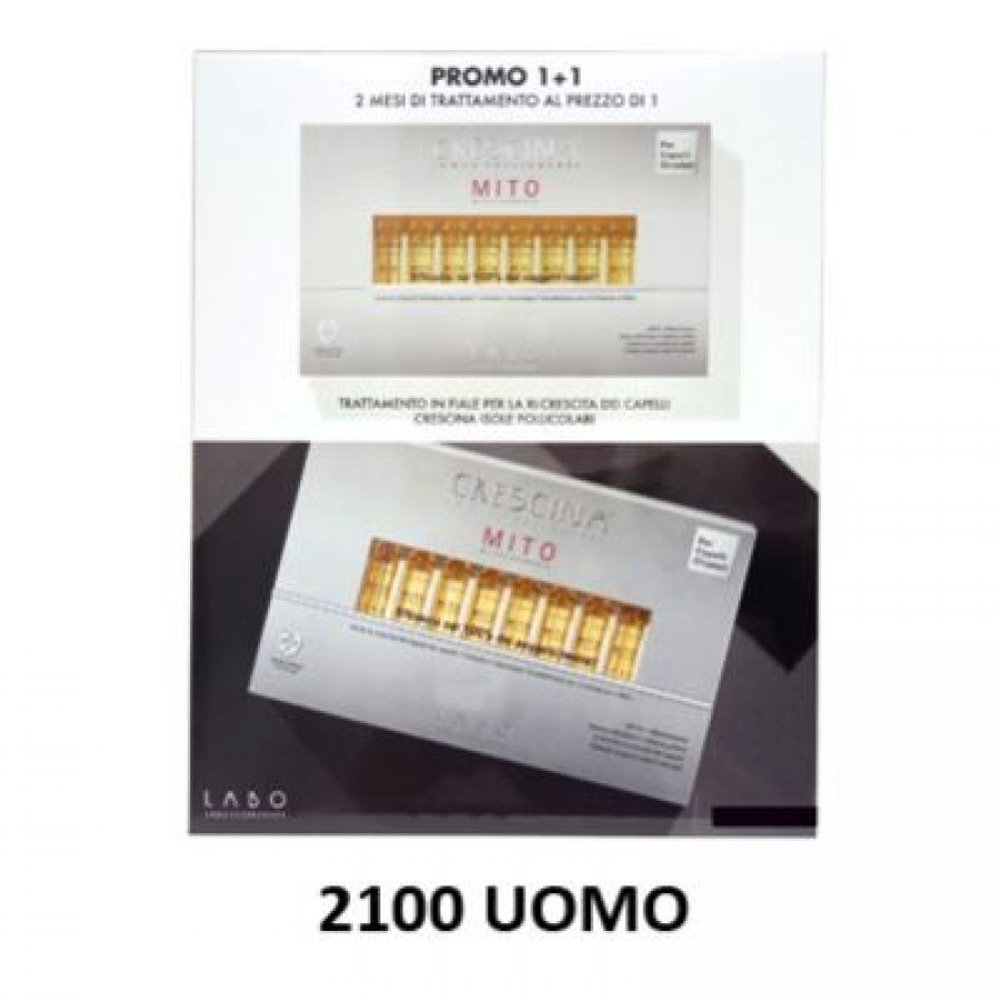 Labo Crescina Isole Follicolari MITO Trattamento 2100 Uomo Promo 20+20 Fiale – Crescita Capelli