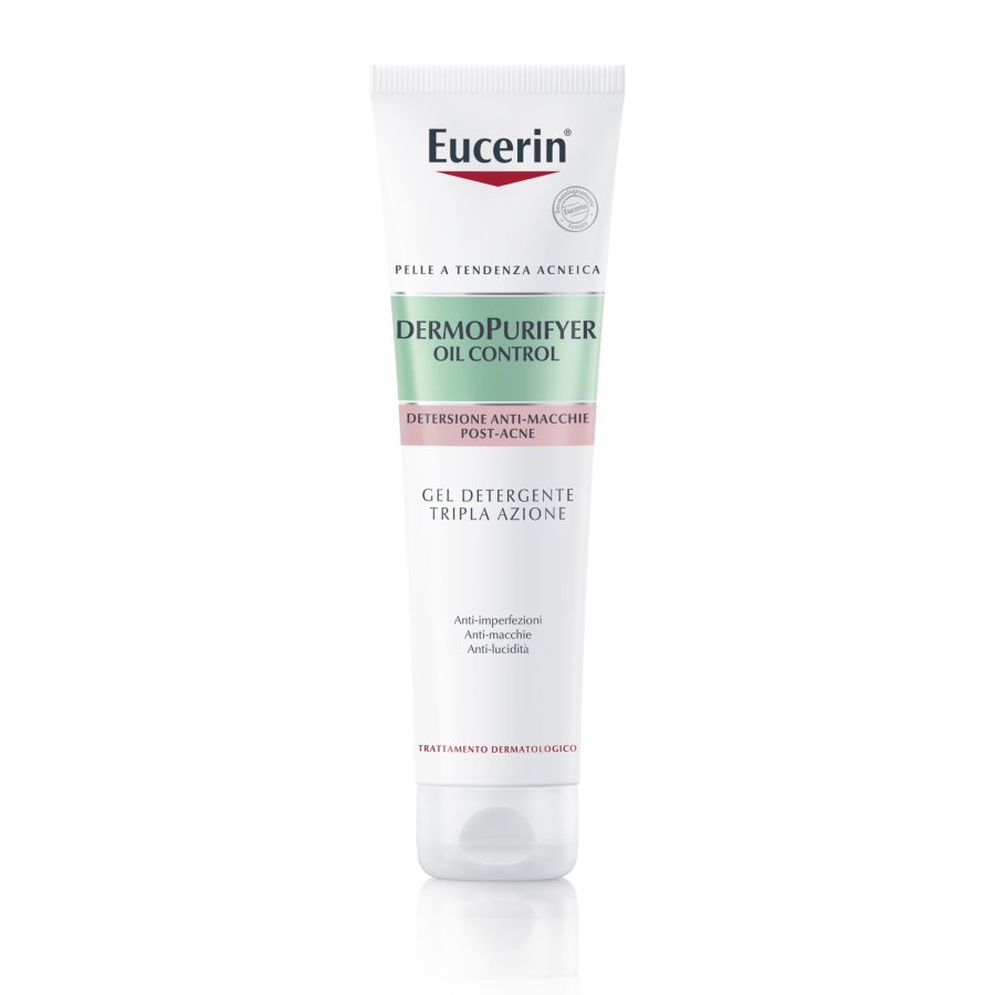 Eucerin DermoPurifyer Oil Control - Gel Detergente Tripla Azione, 150ml