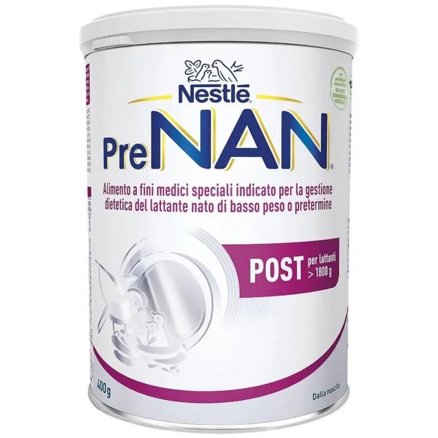 Nestlé PreNAN Post Polvere Latte Dalla Nascita 400g - Alimento per Lattanti Pretermine o di Basso Peso