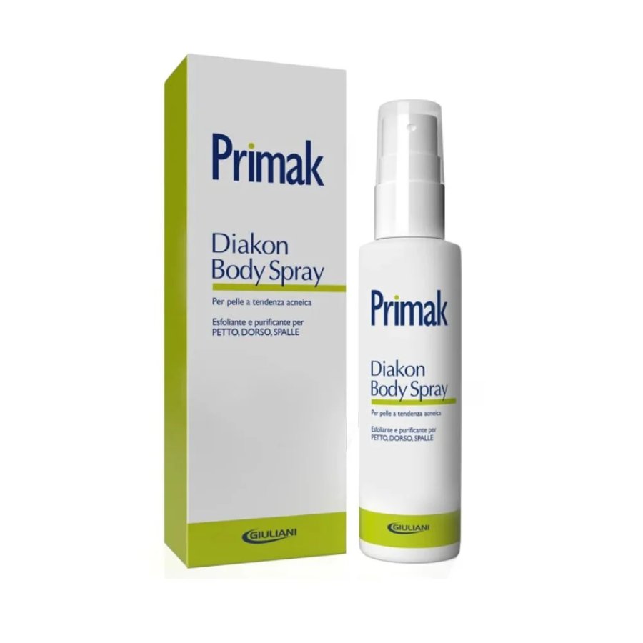 Primak, Diakon Body Spray per Pelle a Tendenza Acneica, 75 ml