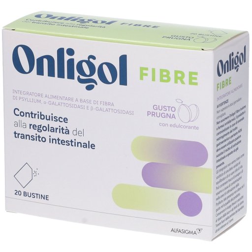 Onligol Fibre, 20 Bustine, Gusto Prugna
