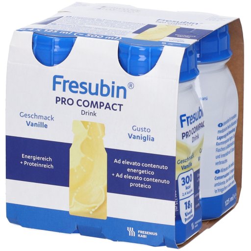 FRESUBIN PRO COMPACT VANIGLIA,&nbsp;4 FLACONI DA 125 ML