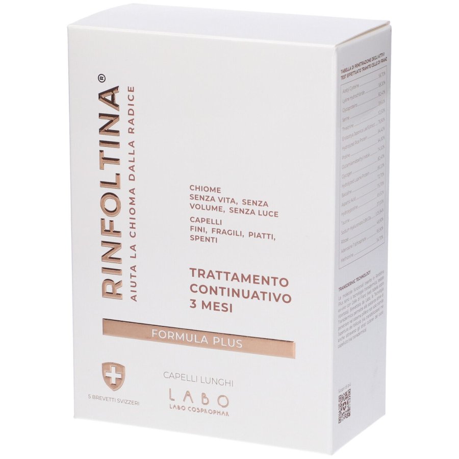 Labo Rinfoltina Plus Trattamento Continuativo Capelli Lunghi, 100 ml Labo Rinfoltina Plus Trattamento Continuativo Capelli Lunghi, 100 ml