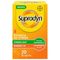 Supradyn Ricarica No Stress Integratore Vitamine e Magnesio contro la Stanchezza da Stress, 20 Buste