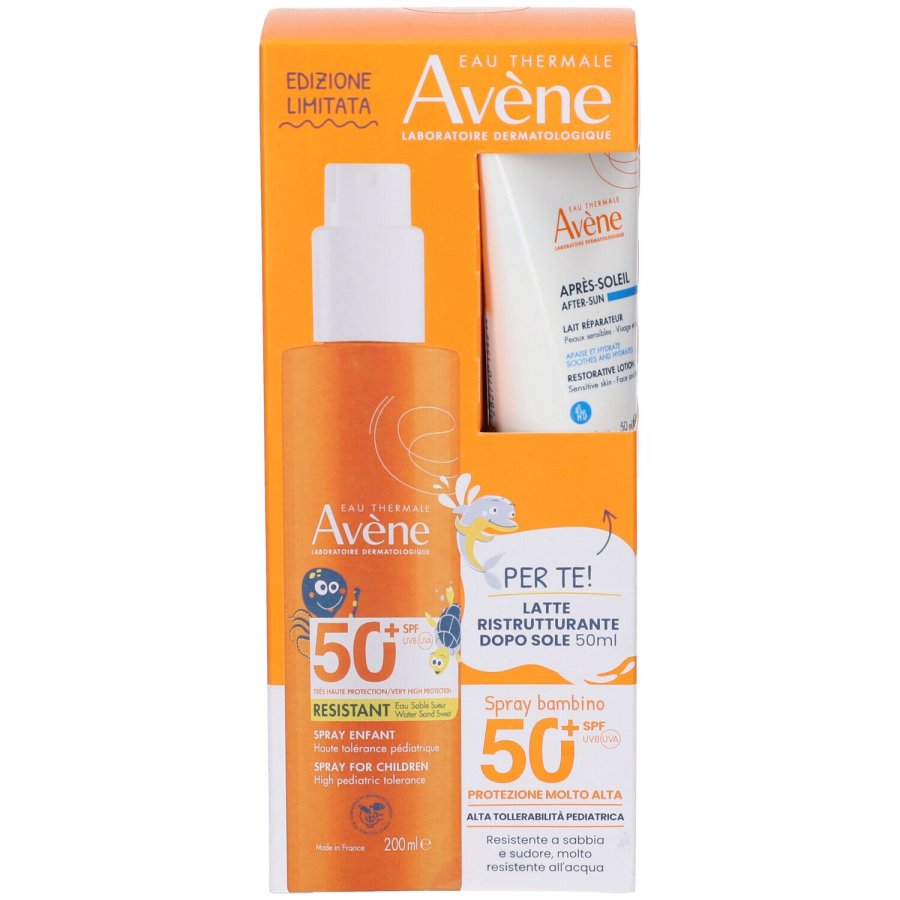 Avène, Spray Bambino SPF50+200 ml + Latte Doposole 50 ml 