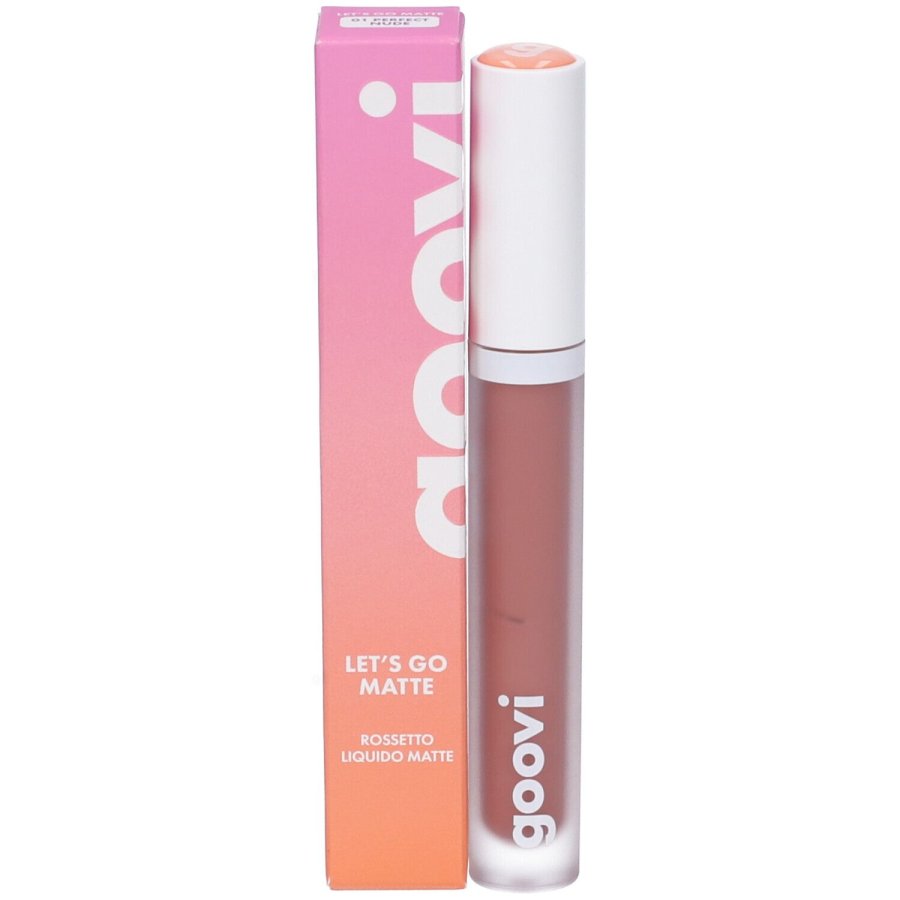 Goovi Let&rsquo;s Go Matte Rossetto Liquido Matte 01 Perfect Nude, 2,5 ml
